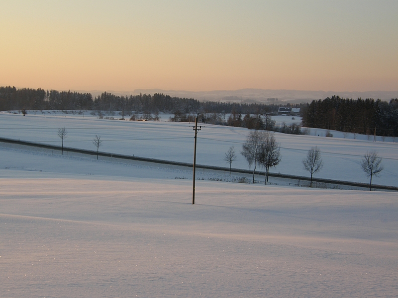 Strae im Schnee