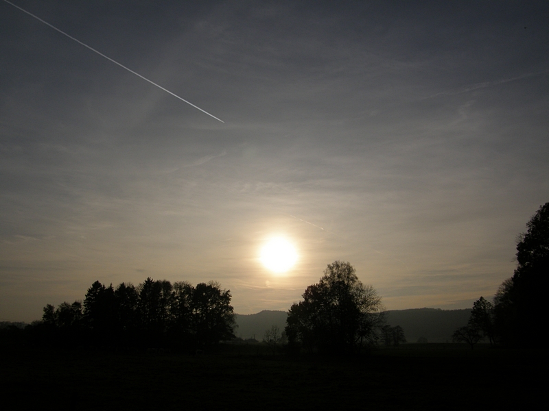 Tiefstehende Sonne