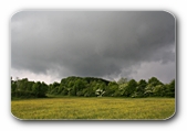 Landschaft kurz vor dem Regen