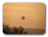 Zeppelin im Abendhimmel