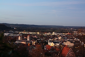 Blick ber die Stadt (abends)