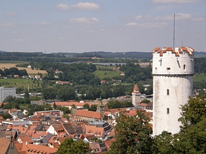 Blick ber die Stadt, mit Mehlsack